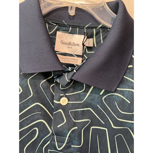 Goodfellow & Co Mens Polo‎ Shirt Blue Size Large - Picture 2 of 8